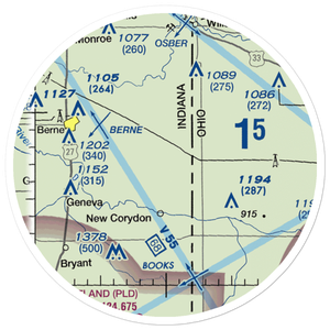 Adams Airport (1II2) VFR Sectional Sticker (20 mile)