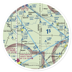 Adams Airport (1II2) VFR Sectional Sticker (30 mile)