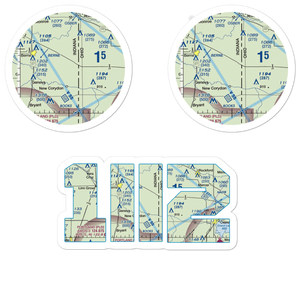Adams Airport (1II2) VFR Sectional Sticker Pack
