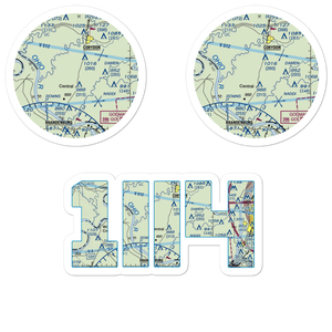 Amy Airport (1II4) VFR Sectional Sticker Pack