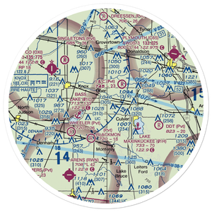 Van De Mark Airport (1II5) VFR Sectional Sticker (30 mile)