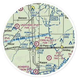 Barnstorm Field (1IL0) VFR Sectional Sticker (20 mile)