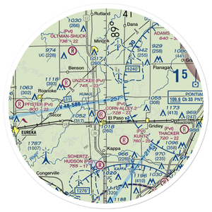 Barnstorm Field (1IL0) VFR Sectional Sticker (30 mile)