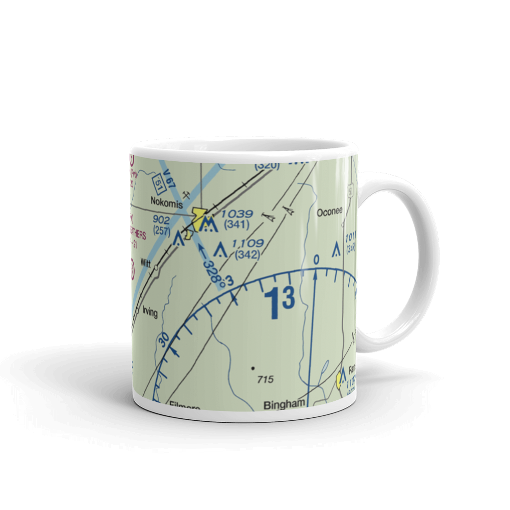 Horsefeathers Ranch Airport (1IL1) VFR Sectional  Mug 