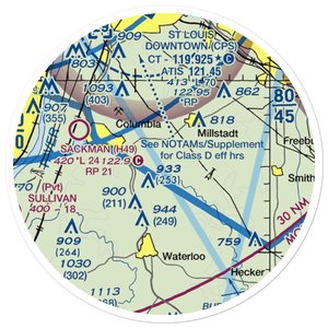 Flight Park Inc Airport (1IL4) VFR Sectional Sticker (20 mile)