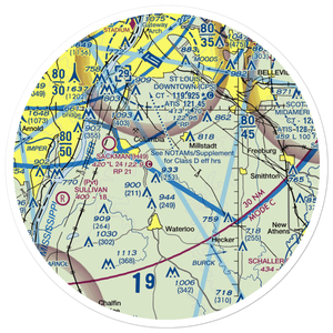 Flight Park Inc Airport (1IL4) VFR Sectional Sticker (30 mile)