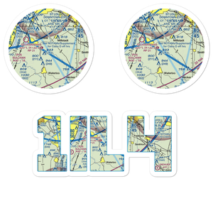 Flight Park Inc Airport (1IL4) VFR Sectional Sticker Pack