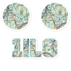 Loy Airport (1IL8) VFR Sectional Sticker Pack