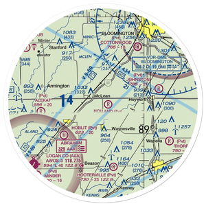 Holland Field (1IL9) VFR Sectional Sticker (30 mile)
