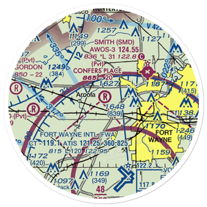 Confer's Place Airport (1IN3) VFR Sectional Sticker (20 mile)