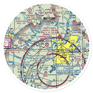 Confer's Place Airport (1IN3) VFR Sectional Sticker (30 mile)