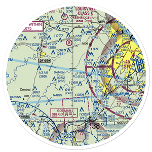 Robinson Airpark (1IN4) VFR Sectional Sticker (30 mile)