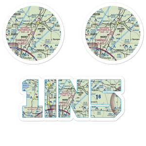 Bottoms Brothers Airport (1IN5) VFR Sectional Sticker Pack