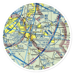 Harold Emmerich Airport (1IS0) VFR Sectional Sticker (30 mile)