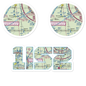 Triple Creek Airport (1IS2) VFR Sectional Sticker Pack