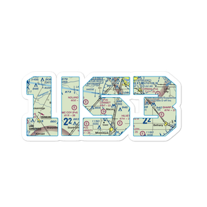 Cribbet Airport (1IS3) VFR Sectional Sticker
