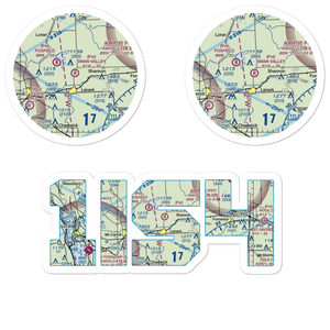 Swan Valley Farm Airport (1IS4) VFR Sectional Sticker Pack