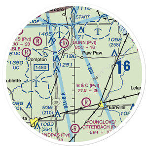 Walder's Farm Airport (1IS5) VFR Sectional Sticker (20 mile)