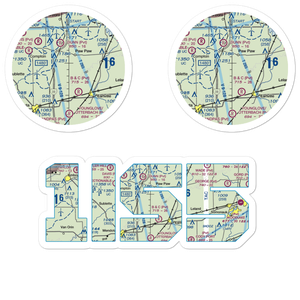 Walder's Farm Airport (1IS5) VFR Sectional Sticker Pack