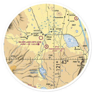 Mahogany Mtn. Airport (1JY2) VFR Sectional Sticker (30 mile)