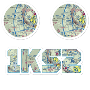 Risky Airport (1KS2) VFR Sectional Sticker Pack