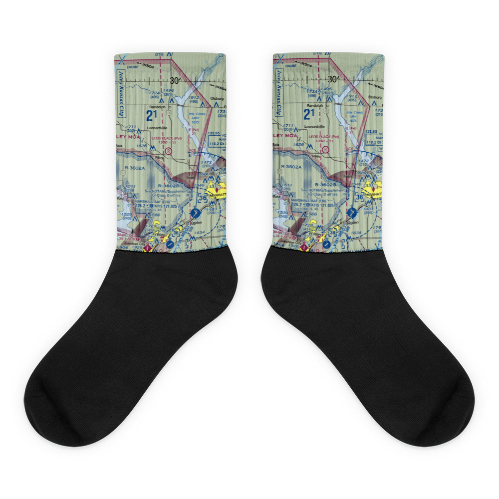 Leo's Place STOLport (1KS3) VFR Sectional Socks 