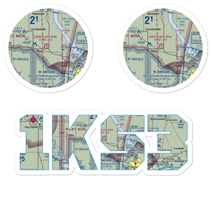 Leo's Place STOLport (1KS3) VFR Sectional Sticker Pack