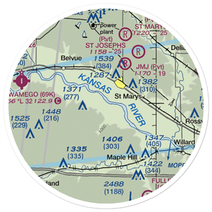 Keyser Airport (1KS5) VFR Sectional Sticker (20 mile)
