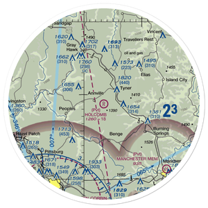Holcomb Field (1KT9) VFR Sectional Sticker (30 mile)