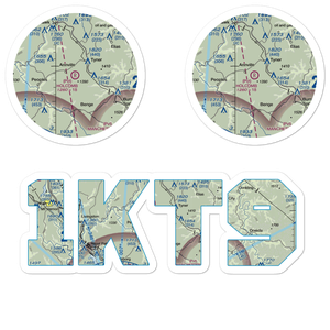 Holcomb Field (1KT9) VFR Sectional Sticker Pack