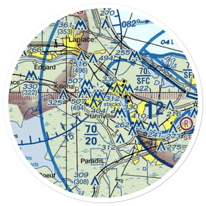 Triche Field (1LA1) VFR Sectional Sticker (20 mile)
