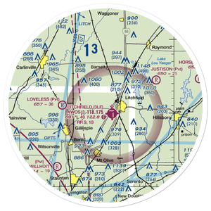Sies Landing Area Airport (1LL4) VFR Sectional Sticker (30 mile)
