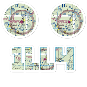Sies Landing Area Airport (1LL4) VFR Sectional Sticker Pack