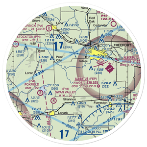 Janssen Airport (1LL6) VFR Sectional Sticker (30 mile)
