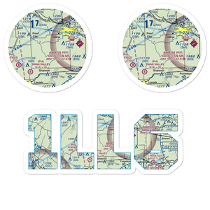 Janssen Airport (1LL6) VFR Sectional Sticker Pack