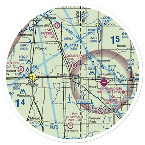 Zoomer Field (1LL8) VFR Sectional Sticker (30 mile)
