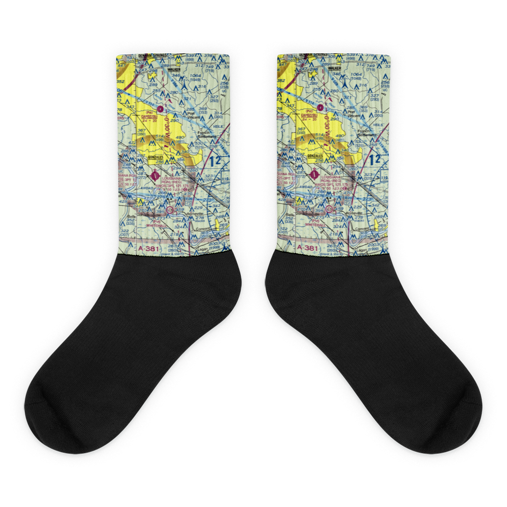 Cal Mire Field (1LS0) VFR Sectional Socks 