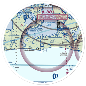 Cameron Airstrip (1LS5) VFR Sectional Sticker (30 mile)