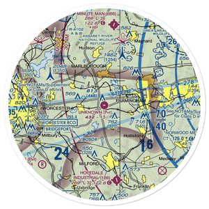 Unknown Field (1MA5) VFR Sectional Sticker (30 mile)