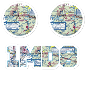 Mayberry Run Airport (1MD8) VFR Sectional Sticker Pack