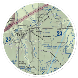 Nikkila Farms Airport (1MI1) VFR Sectional Sticker (30 mile)
