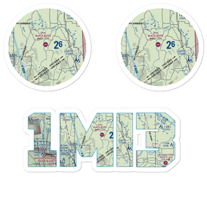Black River Ranch Airport (1MI3) VFR Sectional Sticker Pack