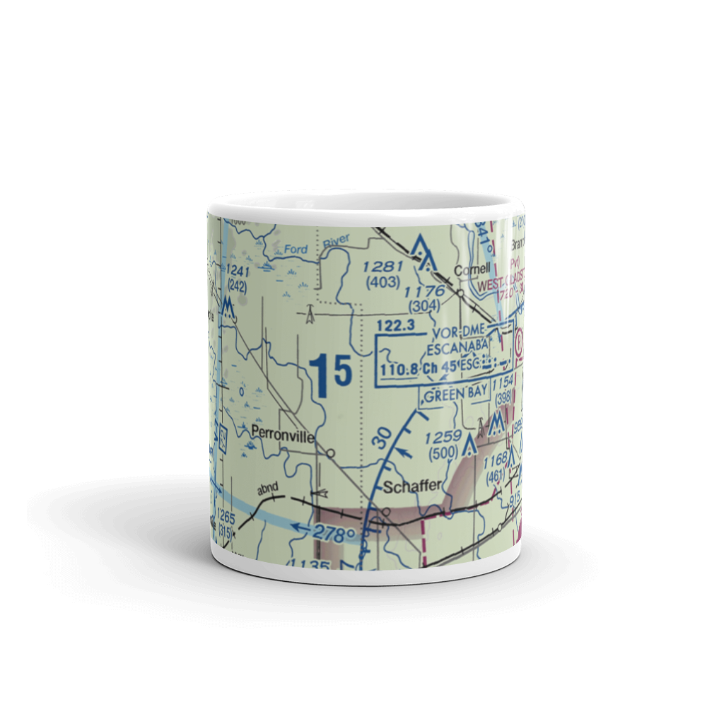 Ramsy Farm Airport (1MI4) VFR Sectional  Mug 