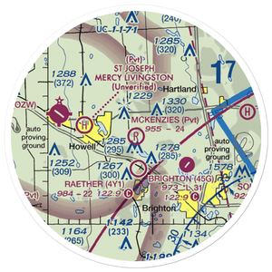 Mckenzie's Landing Airport (1MI5) VFR Sectional Sticker (20 mile)