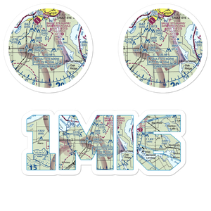 Rosedale Airport (1MI6) VFR Sectional Sticker Pack