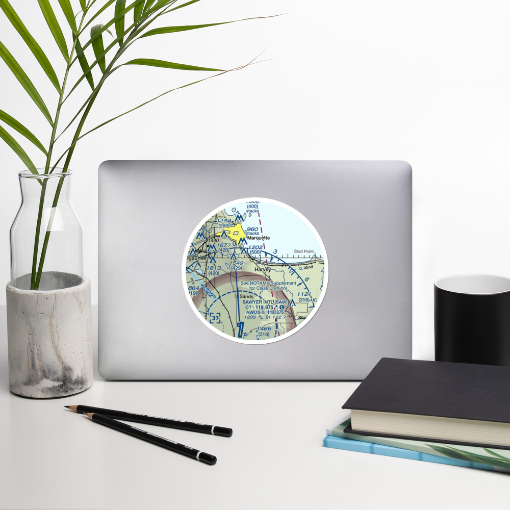 Southfork Airport (1MI9) VFR Sectional Sticker (20 mile) 