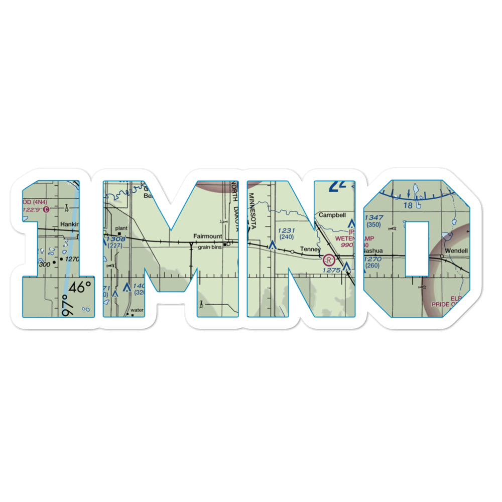 Wetherbee Farm Airport (1MN0) VFR Sectional Sticker 