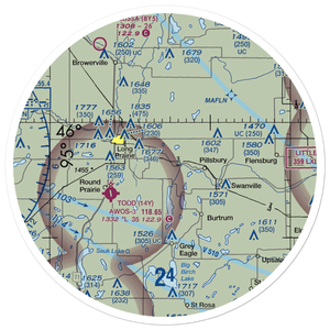 Hay Acres Airport (1MN2) VFR Sectional Sticker (30 mile)