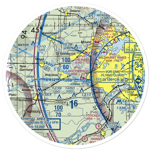 Molnau Airpark (1MN5) VFR Sectional Sticker (30 mile)