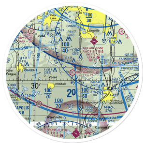 Sky Harbor Residential Airpark (1MN8) VFR Sectional Sticker (30 mile)